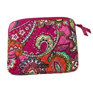 Vera Bradley Tote Cotton Bag Blush Pink‎ Yellow Floral 10"